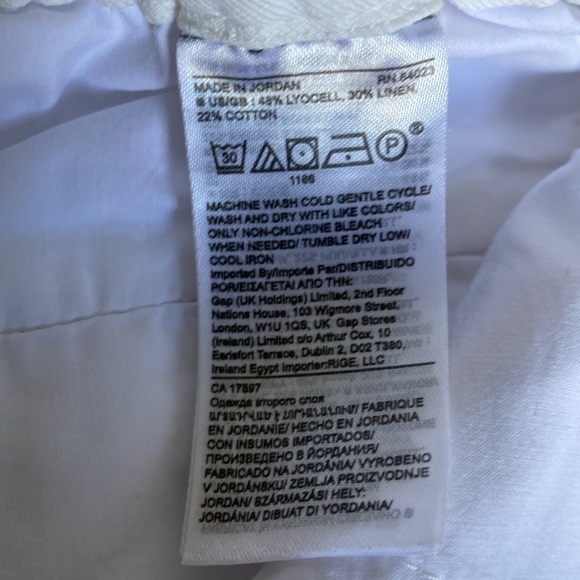 BR cotton/linen wide leg pants - Picture 8 of 9